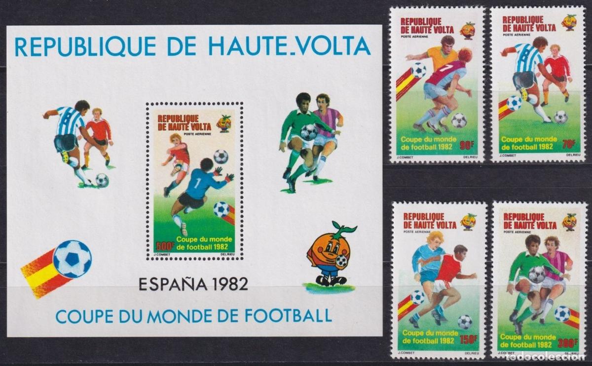 Timbres: F-EX63628 UPPER VOLTA MNH 1982 SPAIN SOCCER WORLD CUP FUTBOL.
