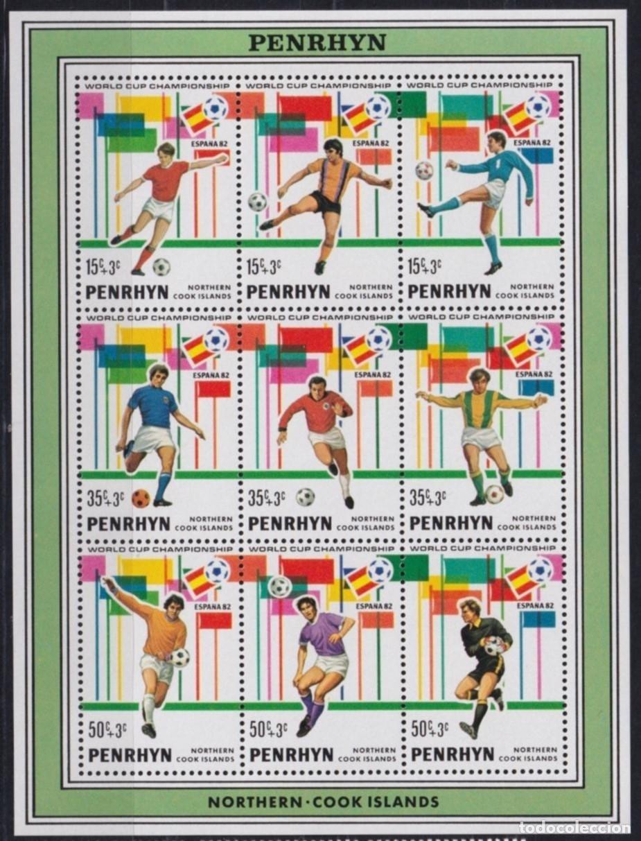Timbres: F-EX64746 PENRHYN MNH 1982 SPAIN SOCCER FUTBOL FOOTBALL CHAMPIONSHIP.