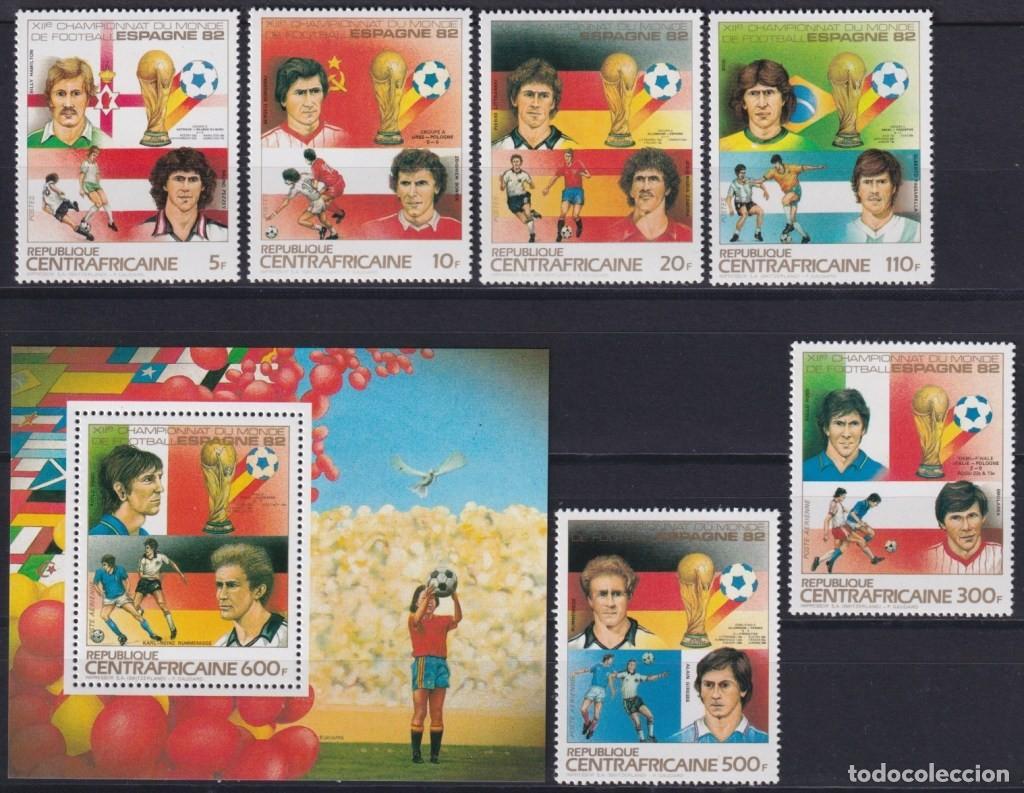 Timbres: F-EX63638 CENTRAL AFRICA MNH 1983 WORLD CHAMPIONSHIP SOCCER FOOTBALL.