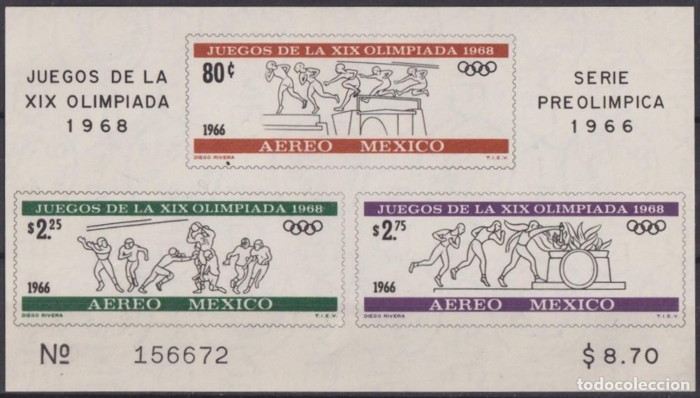Briefmarken: F-EX65135 MEXICO MNH 1966 PRE OLYMPIC GAMES SET SHEET.