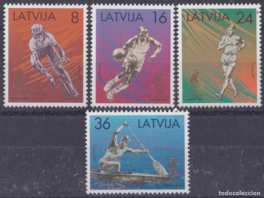 Briefmarken: F-EX65139 LATVIJA LATVIA MNH 1992 ATLANTA OLYMPIC GAMES BASKET CYCLE ATHLETISM.