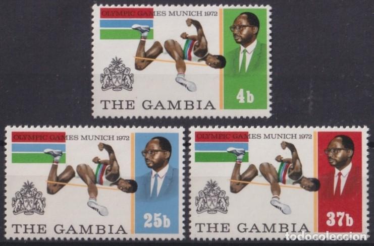 Sellos: F-EX65146 GAMBIA MNH 1972 MUNICH OLYMPIC GAMES ATHLETISM SALTO DE ALTURA.