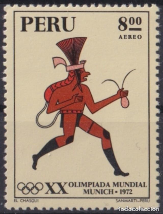 Sellos: F-EX65149 PERU MNH 1972 MUNICH OLYMPIC GAMES CHASQUI RUNNER.