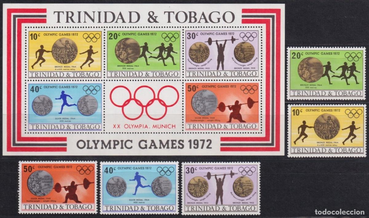 Stamps: F-EX65157 TRINIDAD & TOBAGO MNH 1972 MUNICH OLYMPIC GAMES ATHLETISM RUNNER.