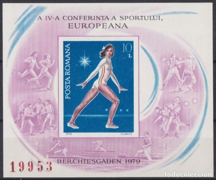 Stamps: F-EX65104 RUMANIA MNH 1979 OLYMPIC WINNER NADIA COMANECI GIMNASTICS.
