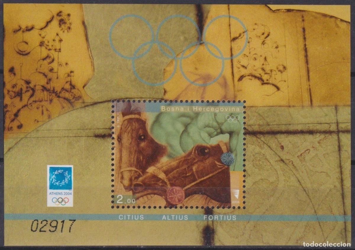 Stamps: F-EX65102 BOSNIA HERZEGOVINA MNH 2004 ATHENES OLYMPIC GAMES EQUESTRIAN.