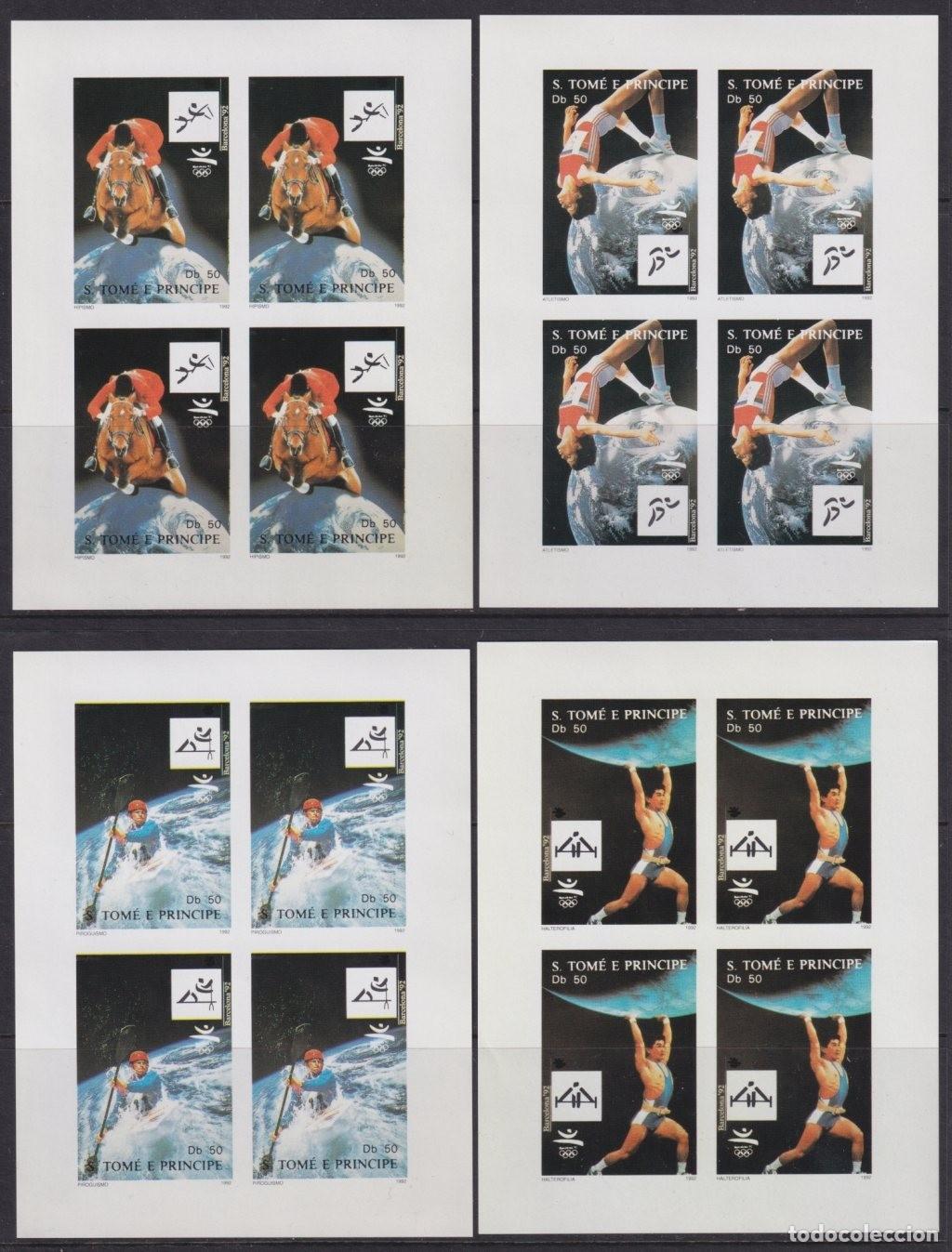 Sellos: F-EX64745 SAO TOME I PRINCIPE MNH 1992 BARCELONA OLYMPIC GAMES IMPERFORATED ARCHERY.