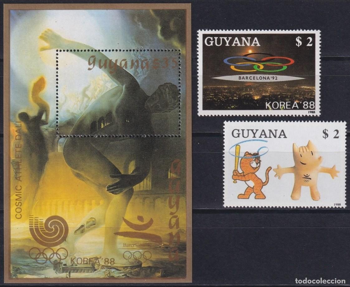 Sellos: F-EX65175 GUYANA MNH 1988 SEOUL OLYMPIC GAMES ARCHAELOGY DISCOBOLO.