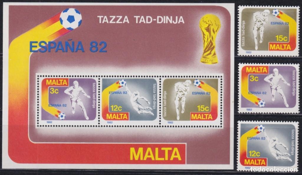 Sellos: F-EX65881 MALTA MNH 1982 SPAIN SOCCER FOOTBALL WORLD CHAMPIONSHIP.