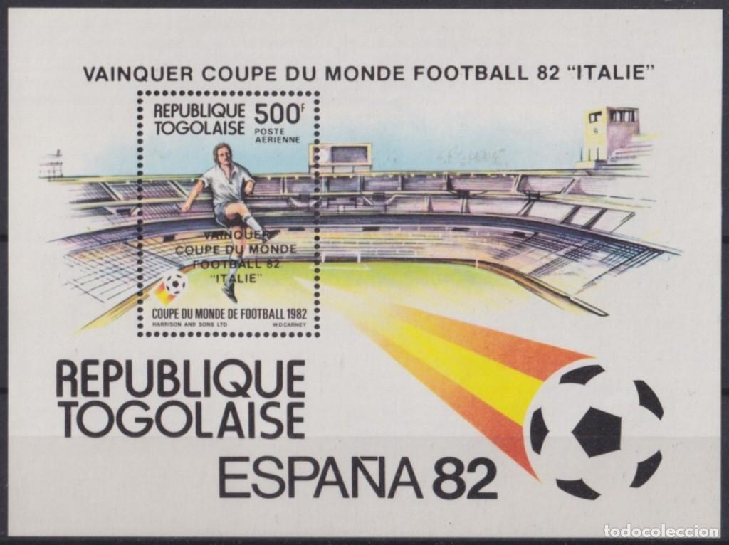 Sellos: F-EX65893 TOGO MNH 1982 WINNER OVERPRINT WORLD CHAMPIONSHIP FOOTBALL SOCCER.