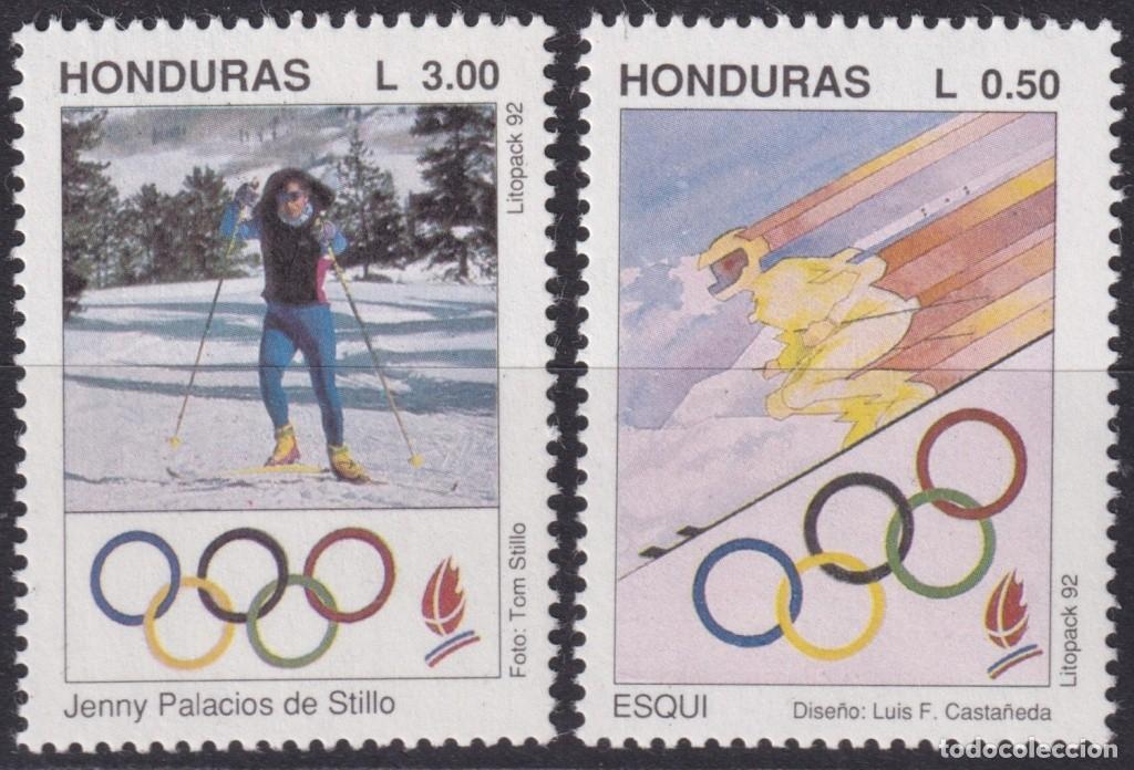 Sellos: F-EX59524 HONDURAS MNH 1992 WINTER OLYMPIC GAMES ALBERVILLE SKI.