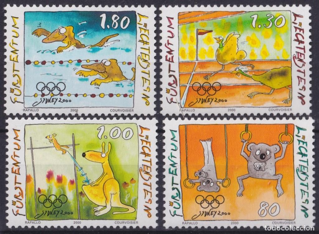 Sellos: F-EX59374 LIECHTENSTEIN MNH 2000 SIDNEY OLYMPIC GAMES ATHLETISM SWIMMING.