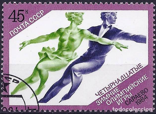 Sellos: Rusia 1984 - Mi 5355 - YT 5074 - Juevos ol&iacute;mpicos de Sarajevo : Patinaje