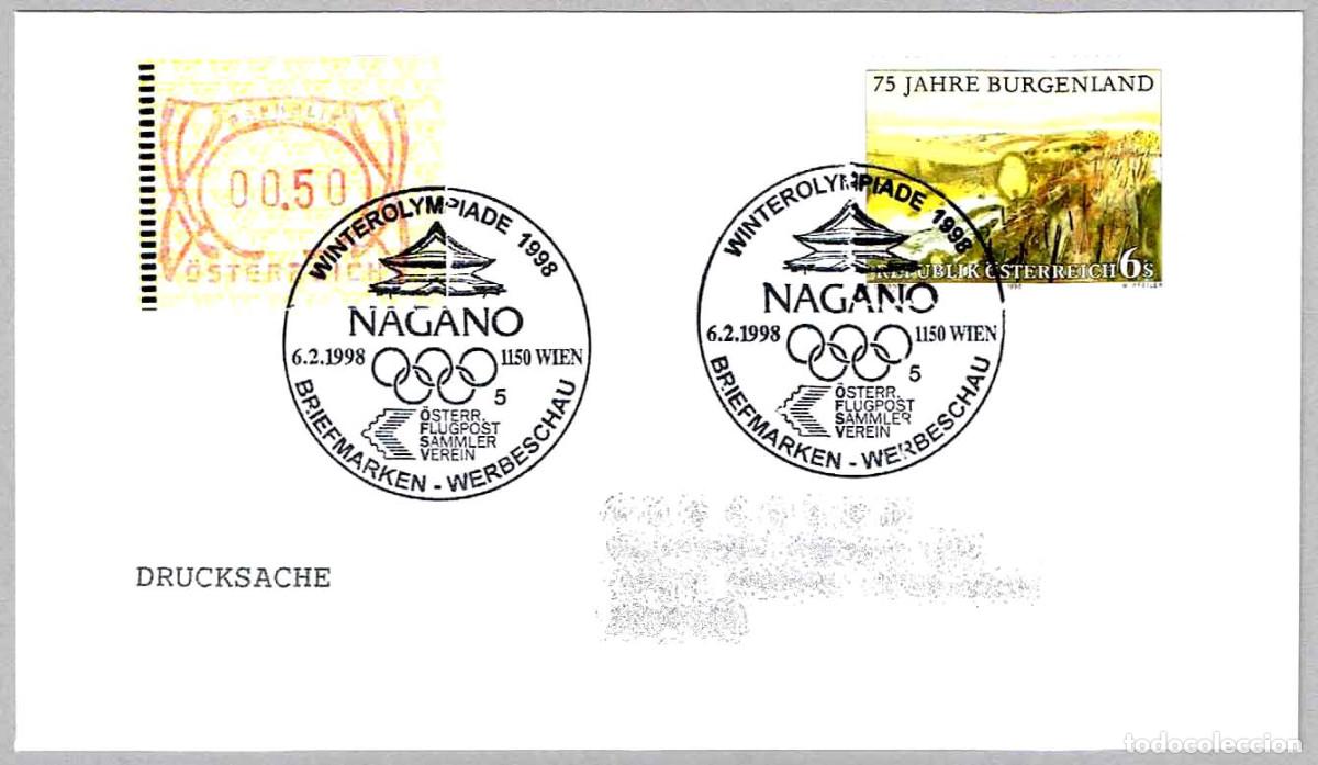 Sellos: Matasellos OLIMPIADAS - OLIMPIADA DE INVIERNO NAGANO 98. Wien, Austria, 1998