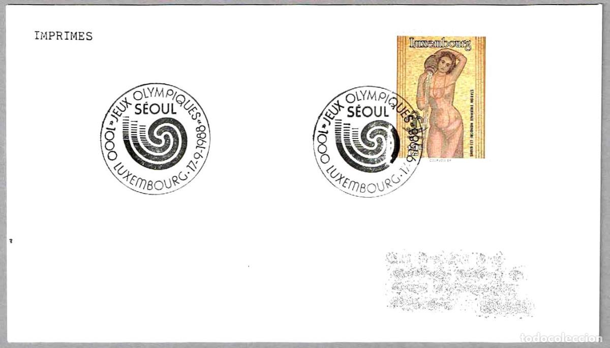 Sellos: Matasellos OLIMPIADAS - JUEGOS OLIMPICOS SEUL 88. Luxembourg 1988