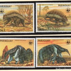 Sellos: PARAGUAY SERIE MNH 1985 MICHEL 3854 A 3857 WWF. Lote 215464751