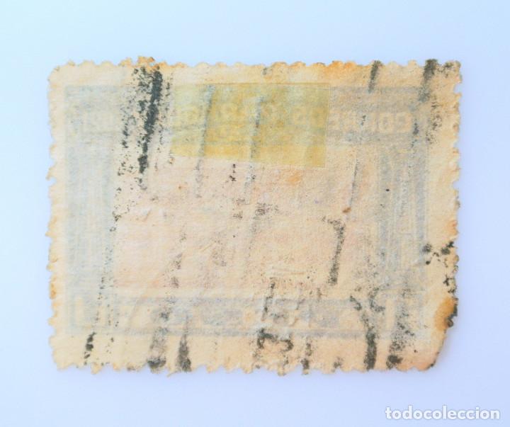 Sellos: Sello postal PARAGUAY 1922 , 1 peso, Edificio del parlamento - Foto 2