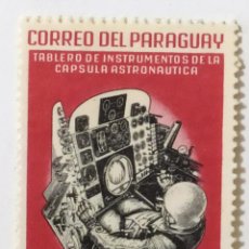 Francobolli: 1 SELLO DE PARAGUAY 0,20 G - 1963 - CAPSULA ESPACIAL - NUEVO SIN SEÑAL DE FIJASELLOS. Lote 300355133