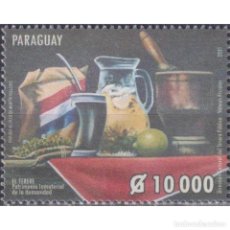Sellos: ⚡ DISCOUNT PARAGUAY 2021 TERERE - UNESCO INTANGIBLE CULTURAL HERITAGE MNH - UNESCO, FOOD. Lote 312552078