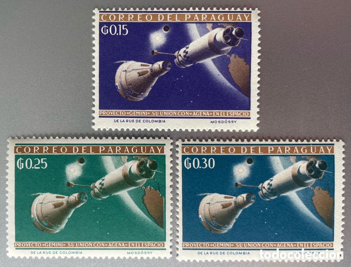 Sellos: Paraguay. Espacio. Gemini. 1964 - Foto 1