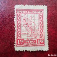 Sellos: PARAGUAY, 1929, MAPA DE PARAGUAY, YVERT 306. Lote 401827964