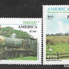 Sellos: SD)1995 PARAGUAY FROM THE AMERICA UPAEP SERIES, POSTAL VEHICLES, PREVENTION OF THE ECOLOGICAL SYSTEM