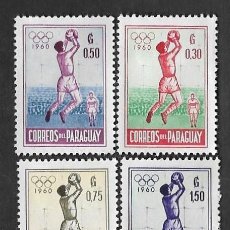 Sellos: SE)1960 PARAGUAY FROM THE SPORTS SERIES, PARAGUAY OLYMPIC GAMES, 4 MINT STAMPS