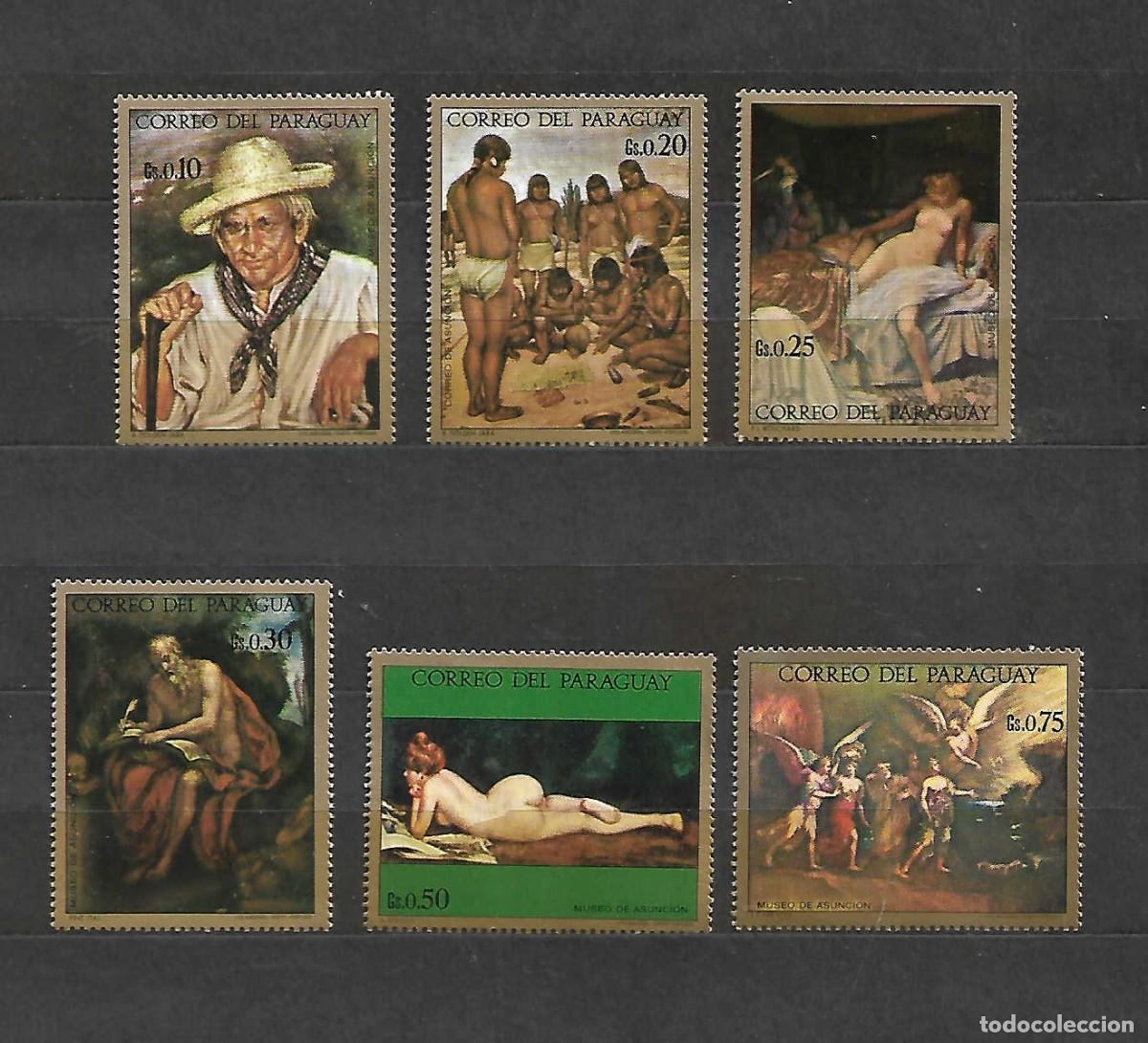 Sellos: Pinturas del Museo L&acute;ASUNCI&Oacute;N. Paraguay. sellos a&ntilde;o 1972
