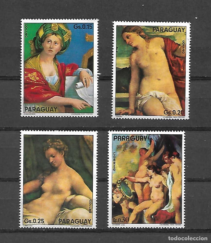 Sellos: Pinturas del Museo de Venezia. Paraguay. sellos a&ntilde;o 1973