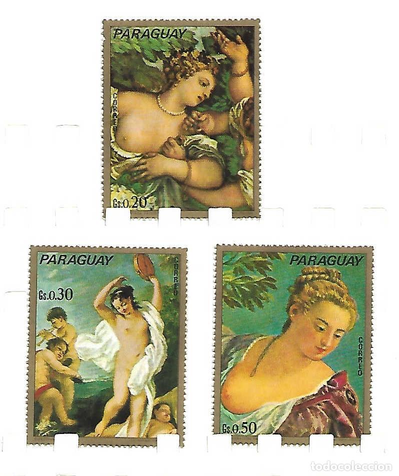 Sellos: Pinturas del Museo de Venezia. Paraguay. sellos a&ntilde;os 1973