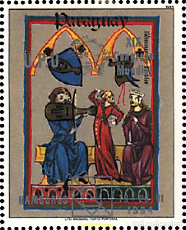 Sellos: 71653 MNH PARAGUAY 1984 19 CONGRESO MUNDIAL DE LA UPU