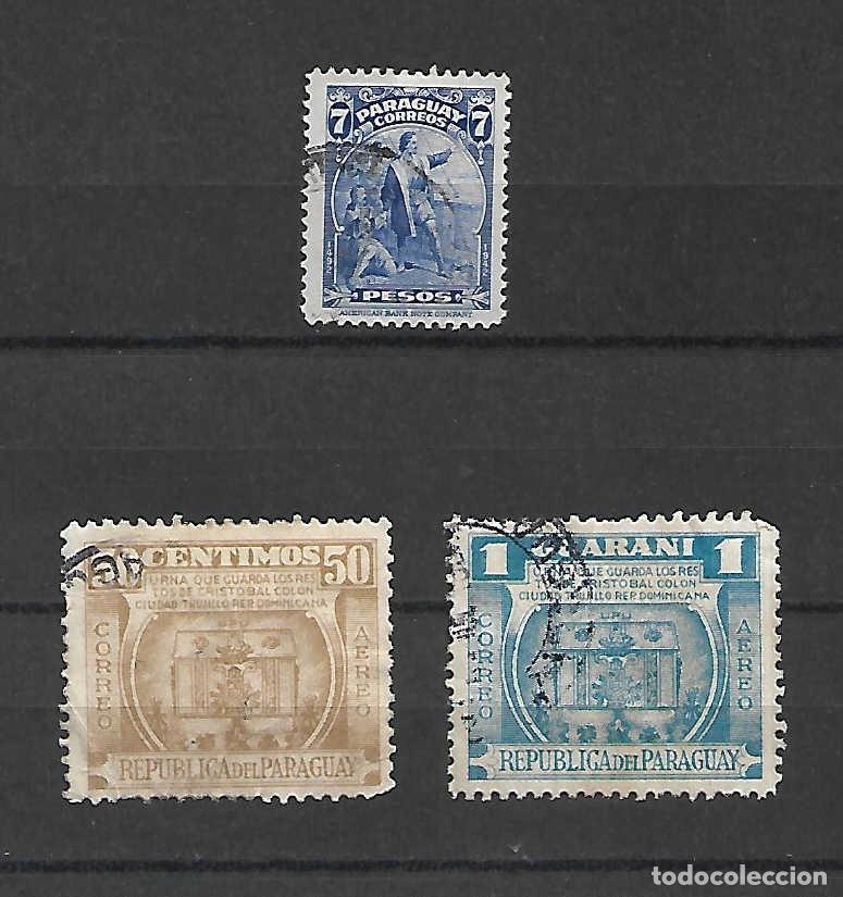 Selos: Crist&oacute;bal COL&Oacute;N (151-1506), navegante .Paraguay, sellos a&ntilde;os 1942/52