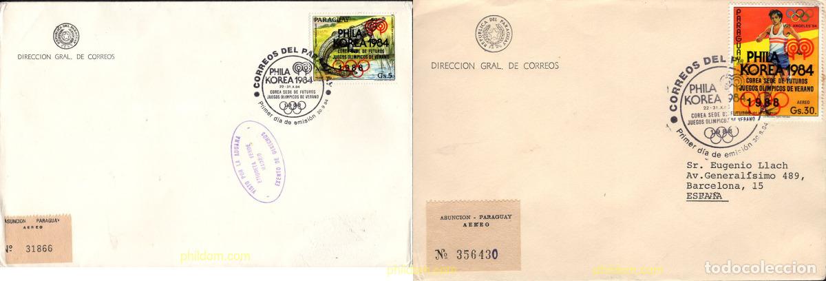 Selos: 548206 MNH PARAGUAY 1984 24JUEGOS OLIMPICOS VERANO. SEUL 1988 - PHILAKOREA 1984
