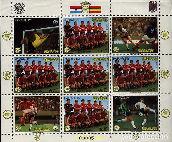 Sellos: 11175 MNH PARAGUAY 1982 COPA DEL MUNDO DE FUTBOL. ESPA&Ntilde;A-82