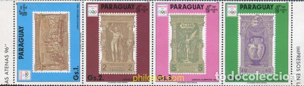 Sellos: 1234 MNH PARAGUAY 1990 25 JUEGOS OLIMPICOS VERANO BARCELONA 1992