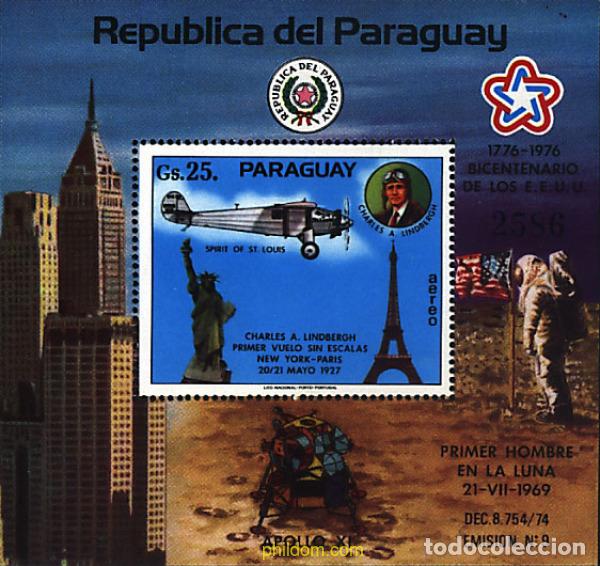 Sellos: 350591 MNH PARAGUAY 1977 PIONEROS DE LA AVIACION