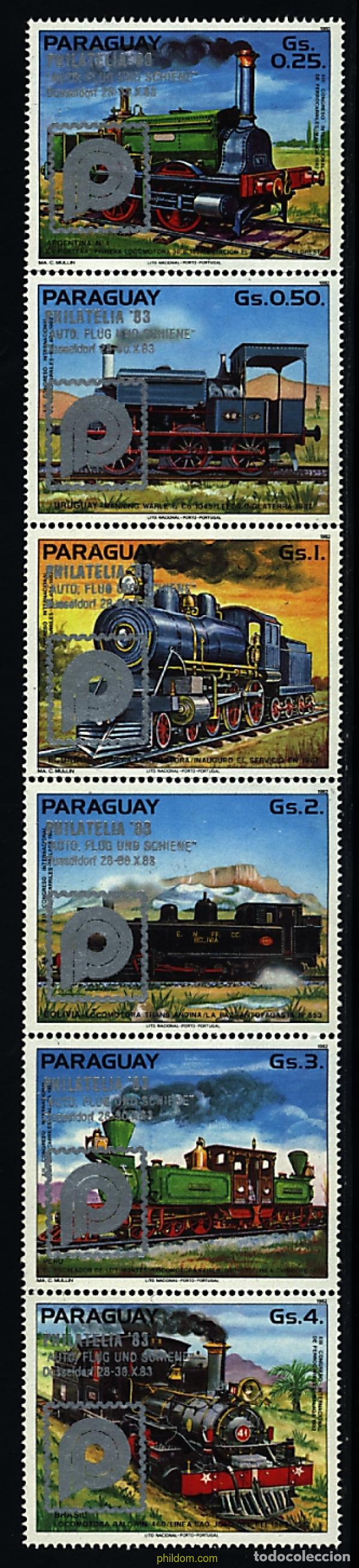 Sellos: 6291 MNH PARAGUAY 1983 PHILATELIA 83. EXPOSICION FILATELICA EN DUSSELDORF