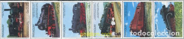 Sellos: 1153 MNH PARAGUAY 1985 150 ANIVERSARIO DEL FERROCARRIL ALEMAN