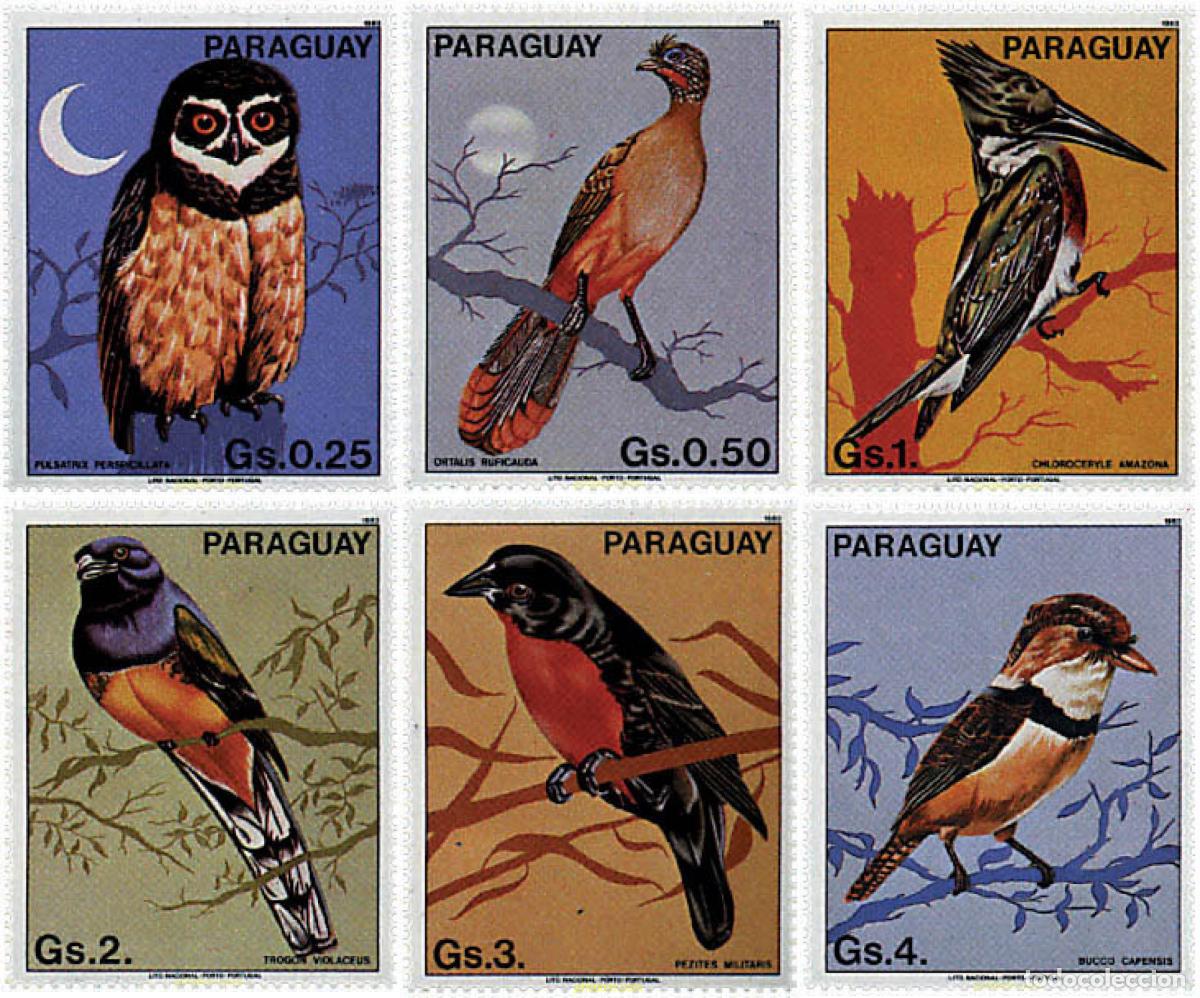 Sellos: 607181 MNH PARAGUAY 1983 AVES