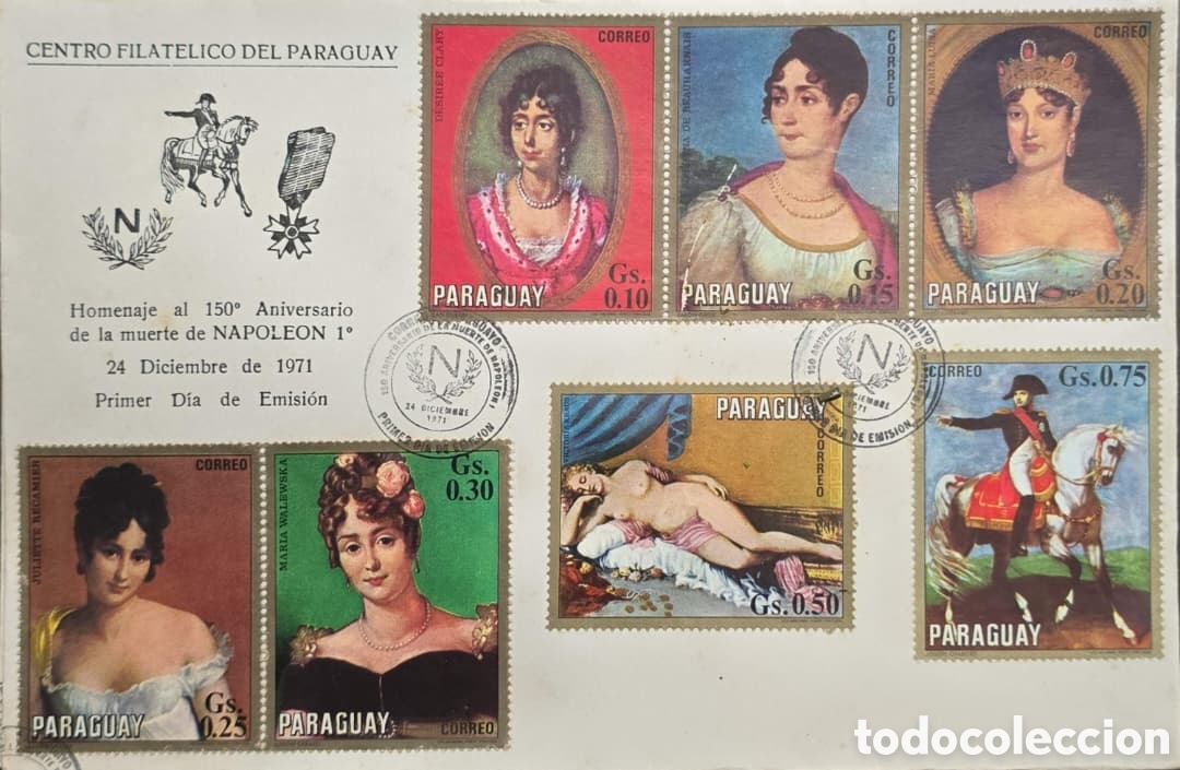 Sellos: ​CA) Paraguay , sobre de primer d&iacute;a de emisi&oacute;n conmemorativo de las obras de Peter Paul Rubens c