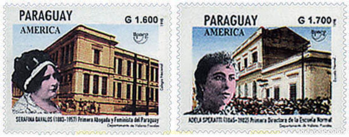 Sellos: 52533 MNH PARAGUAY 1998 AMERICA-UPAEP 1998 - MUJERES CELEBRES