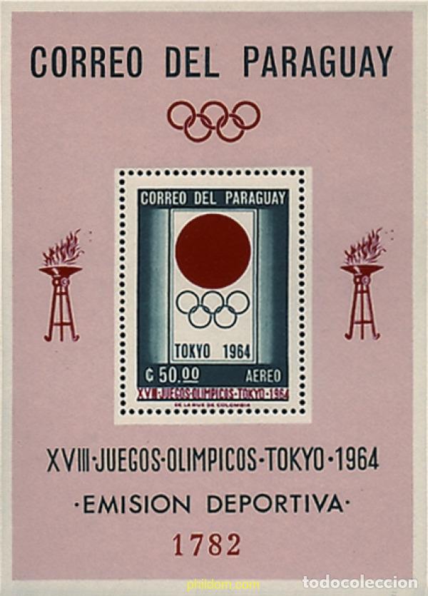Briefmarken: 54219 MNH PARAGUAY 1964 18 JUEGOS OLIMPICOS VERANO TOKIO 1964