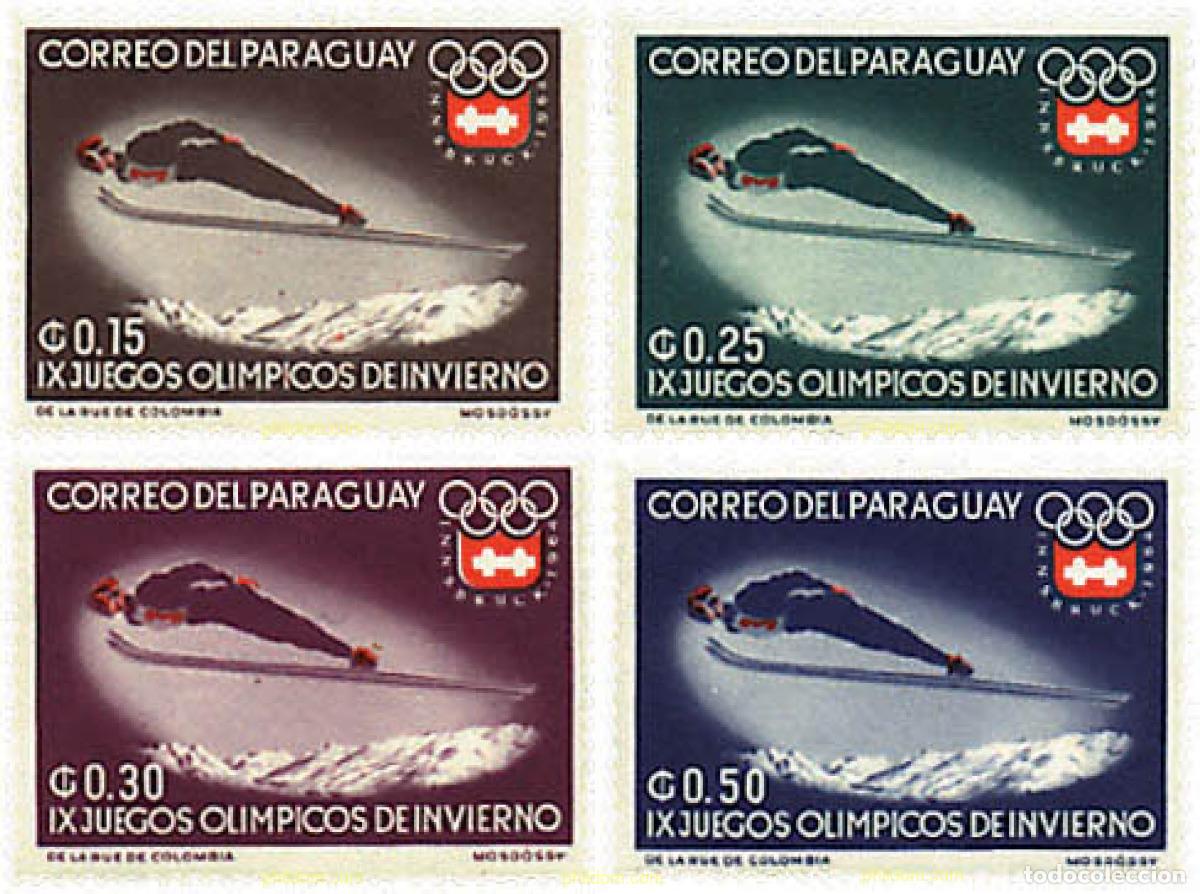 Briefmarken: 233900 MNH PARAGUAY 1963 9 JUEGOS OLIMPICOS DE INVIERNO. INNSBRUCK 1964