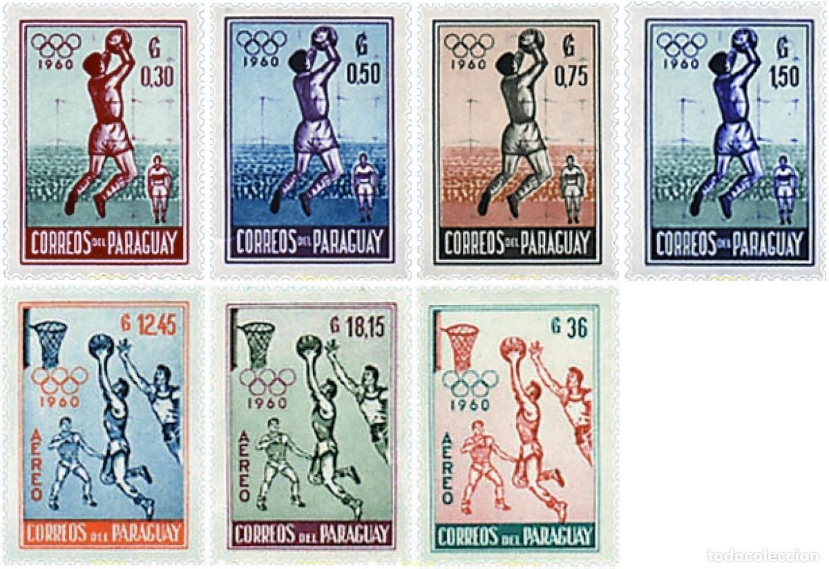Stamps: 229309 HINGED PARAGUAY 1960 17 JUEGOS OLIMPICOS VERANO ROMA 1960