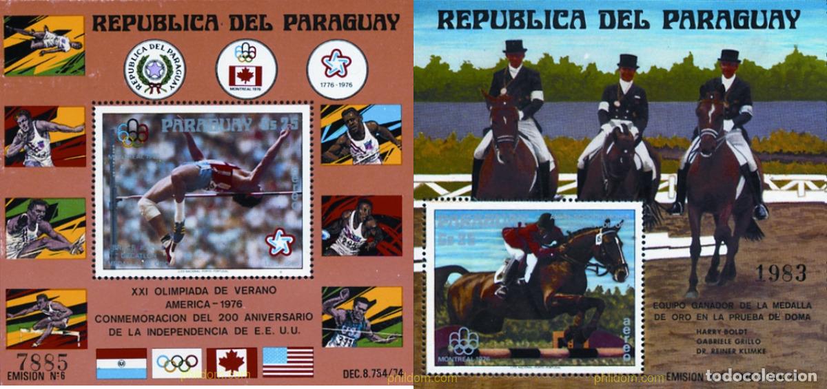 Sellos: 351019 MNH PARAGUAY 1976 21 JUEGOS OLIMPICOS VERANO MONTREAL 1976