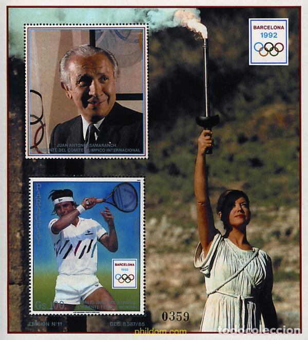Sellos: 71608 MNH PARAGUAY 1989 25 JUEGOS OLIMPICOS VERANO BARCELONA 1992