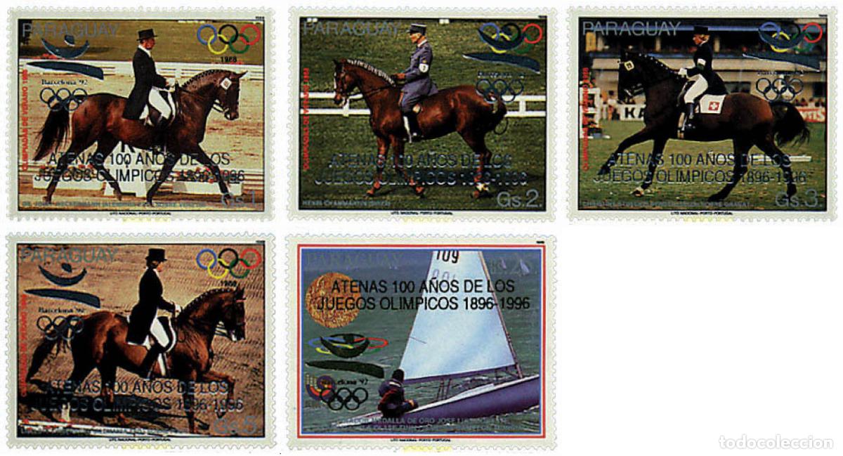 Sellos: 79642 MNH PARAGUAY 1989 25 JUEGOS OLIMPICOS VERANO BARCELONA 1992 - CENTENARIO JUEGOS OLIMPICOS