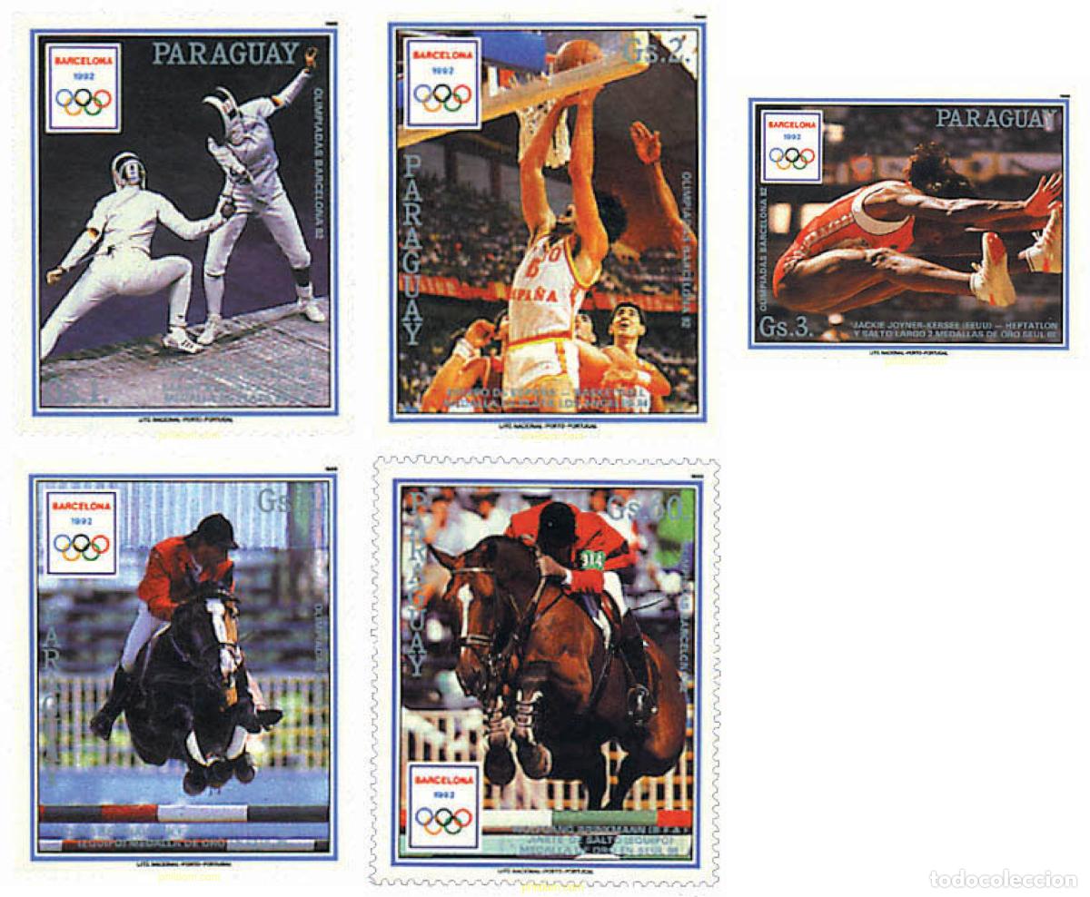 Sellos: 71611 MNH PARAGUAY 1989 25 JUEGOS OLIMPICOS VERANO BARCELONA 1992