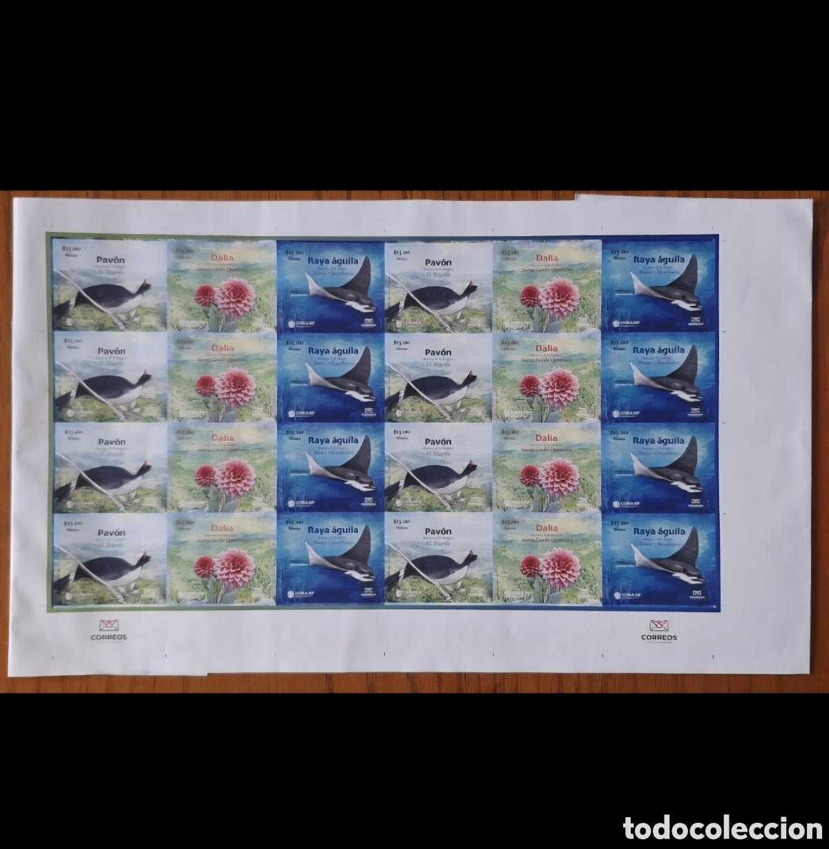 Sellos: CA)Paraguay &middot; 2020s &middot; Nature & Culture Series &middot; Sheet of stamps issued by Correos featuring three al