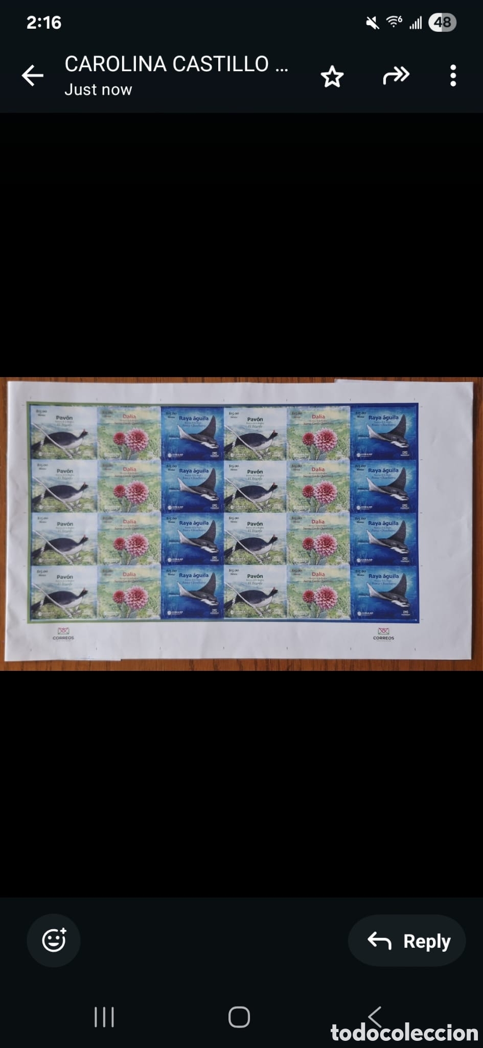 Sellos: CA)Paraguay &middot; 2020s &middot; Nature & Culture Series &middot; Sheet of stamps issued by Correos featuring three al